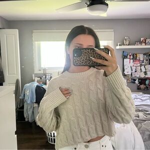 Aritzia Babaton Glory merino wool crewneck